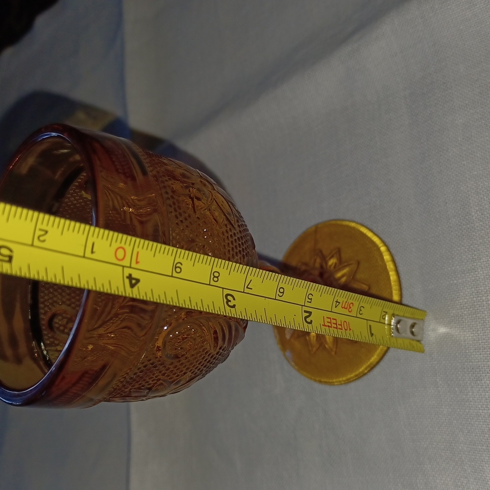 One Tiara vintage cordial amber glass - Picture 4 of 7